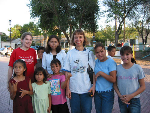 That's me in the middle, on a church outreach trip in Baladesas, Mexico. One of the kids pulled me into the picture.